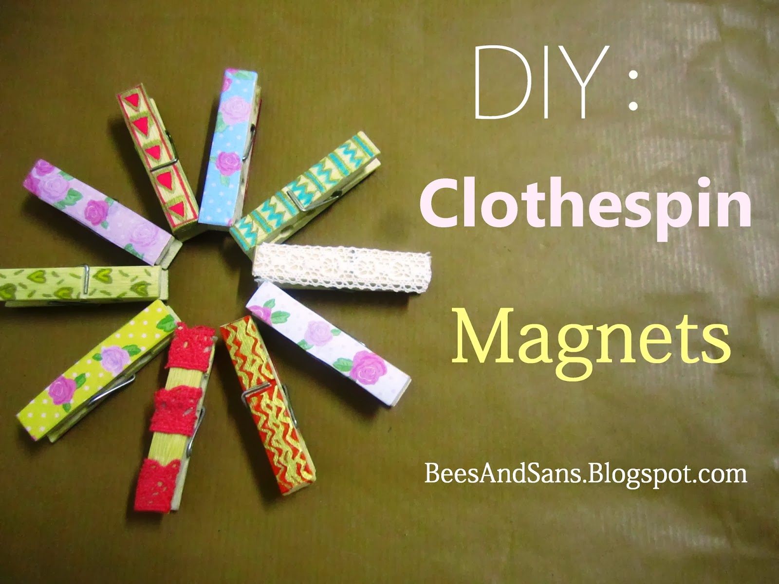 Bee's And San's DIY Clothespin