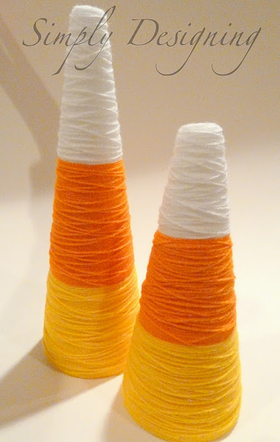 Candy Corn Decorations | #halloween #fall #candycorns #crafts