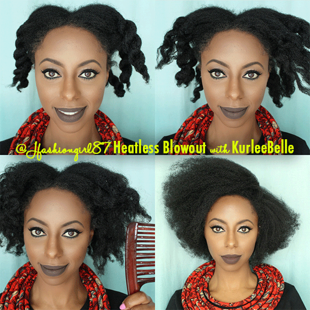 Kurlee Belle Video Jfashiongirl87 Effortless Heatless Blowout