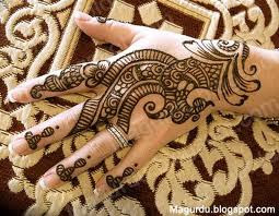 floral mehndi design for hands
