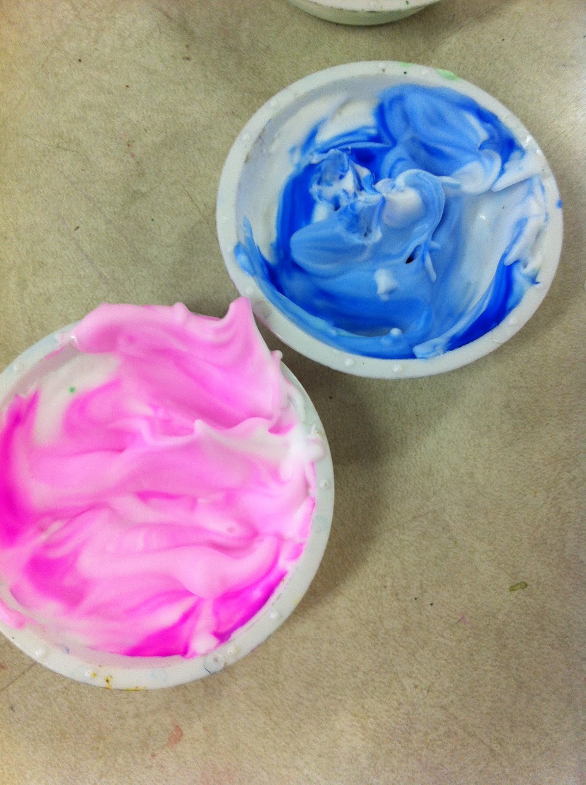 Primary Art kindergarten shaving cream icecream
