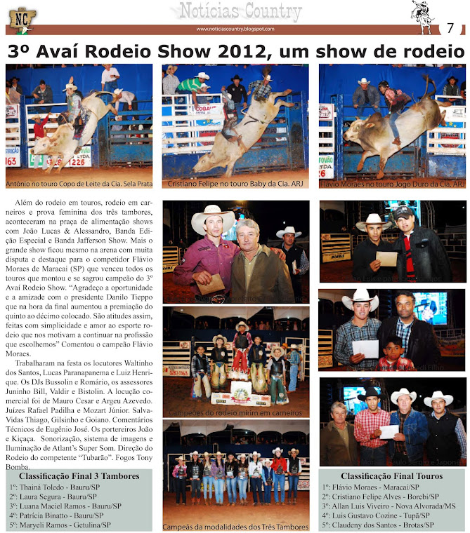 3 ] Avaí Rodeio Show 2012, que sucesso