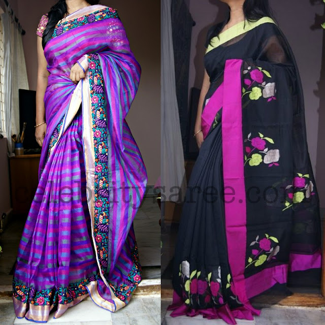 Chanderi Shimmer Saris