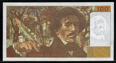 bank France French Francs euro banknotes