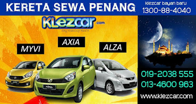 Kereta Sewa Penang - Murah & Selesa