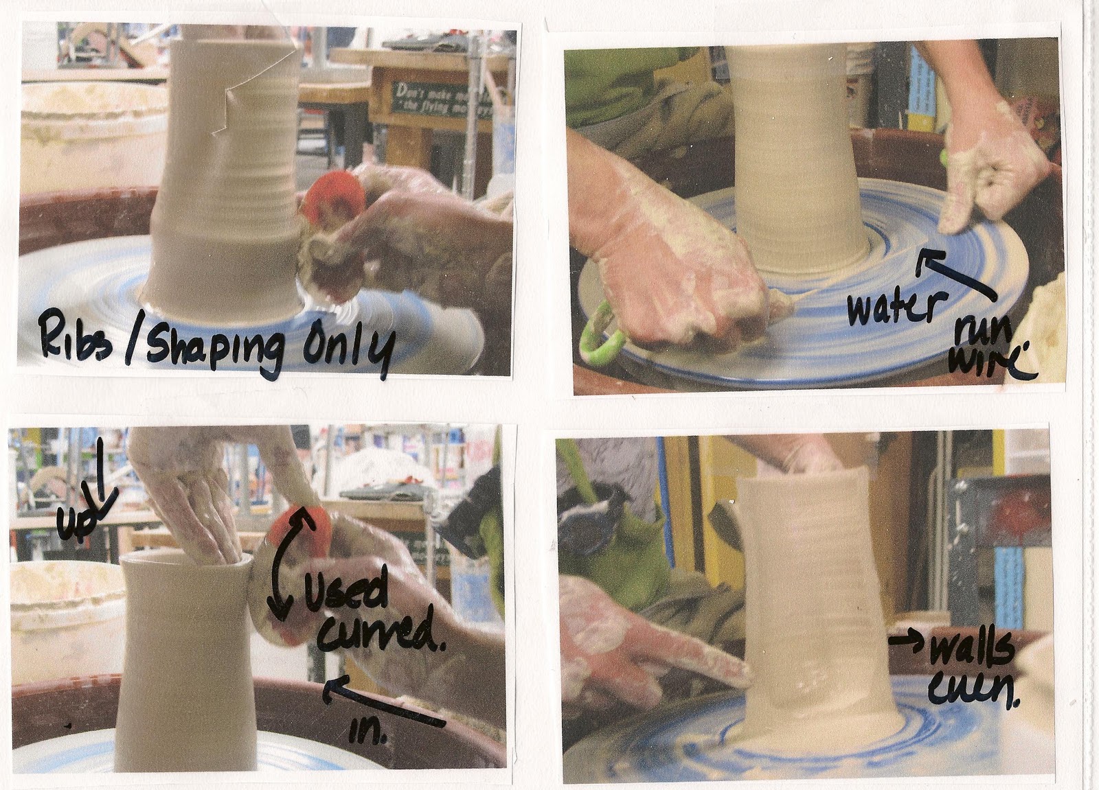Simon's Pottery! =) Wheel Throwing Directions!! =)