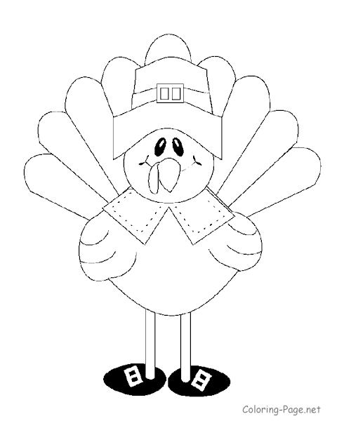 Thanksgiving Coloring Pages Of A Turkey To Color – Colorings.net