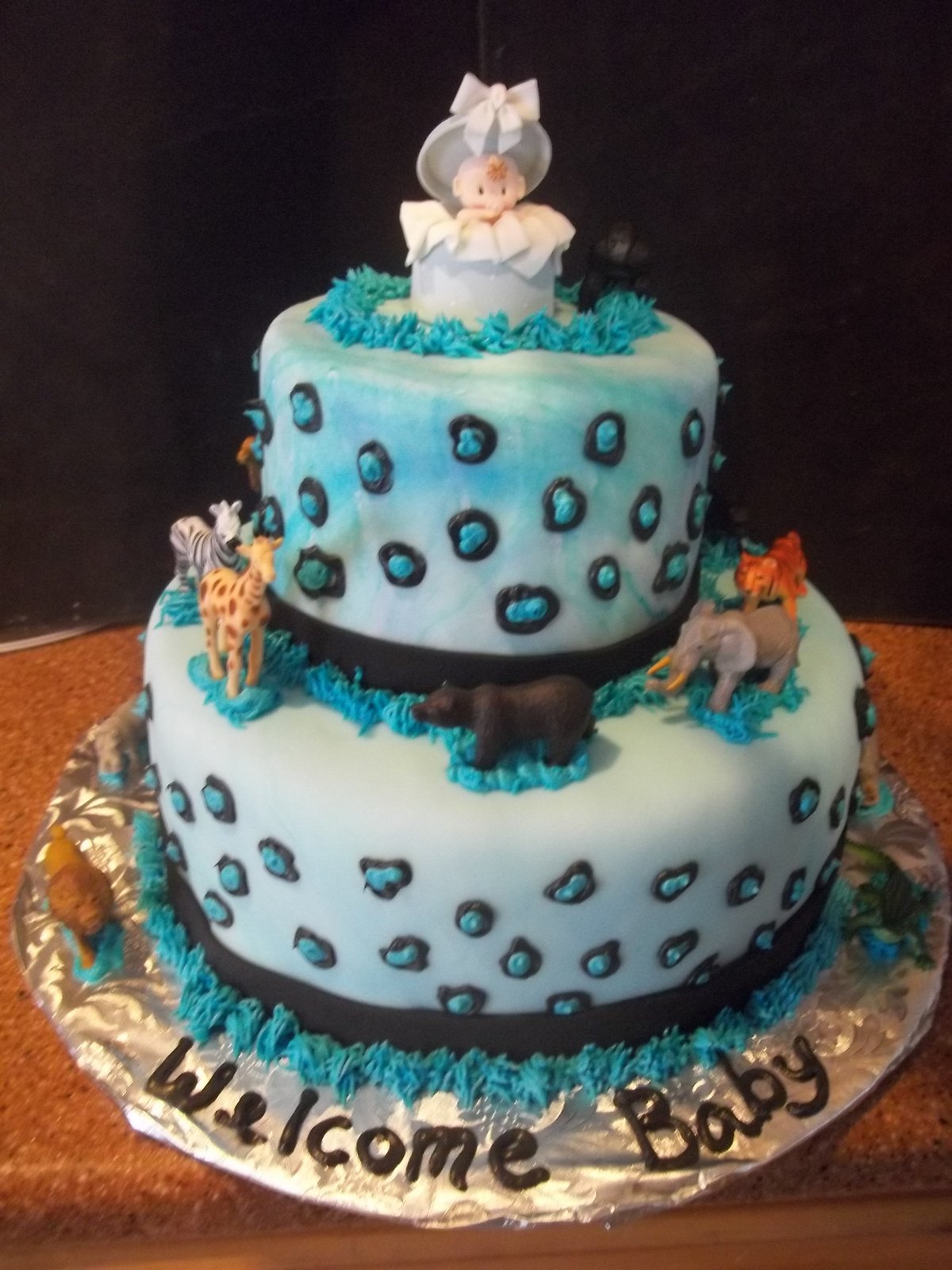 Custom Gourmet Goodies by Kate Baby Boy Cake