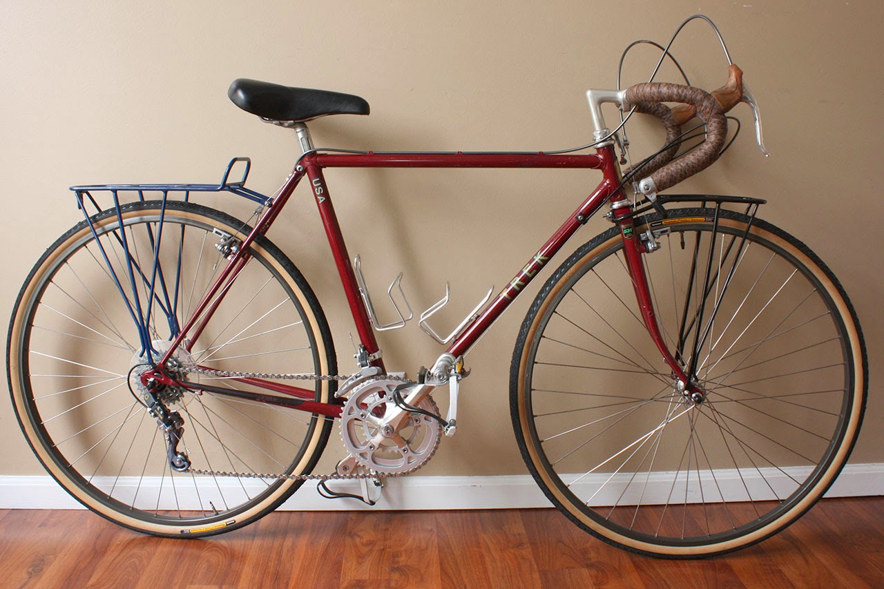 Reynolds 531 1985 Trek 620 Wood Bycicle 1985 Trek 620 Metalic Blue