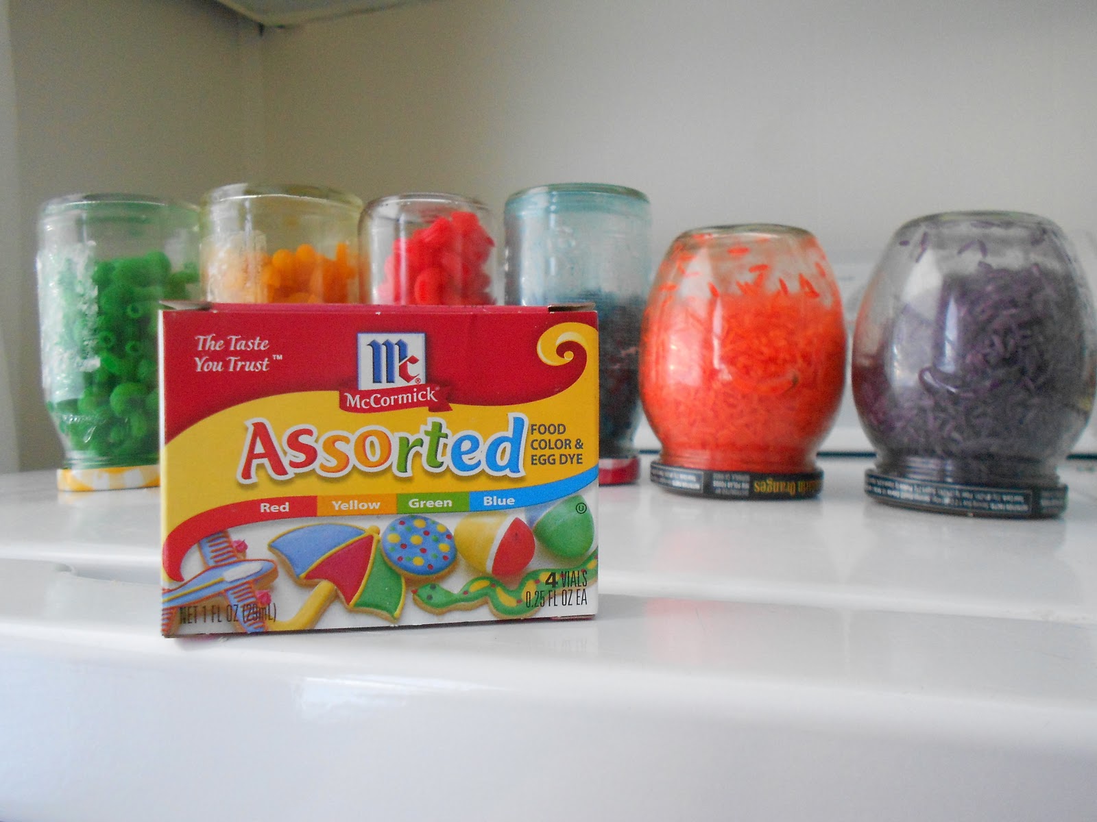 It went a little something like this... Fun with food coloring