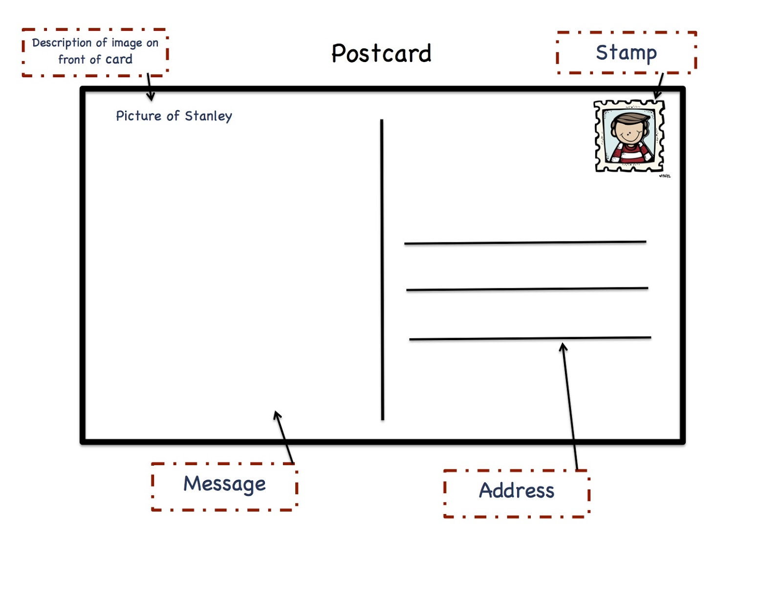 postcard template