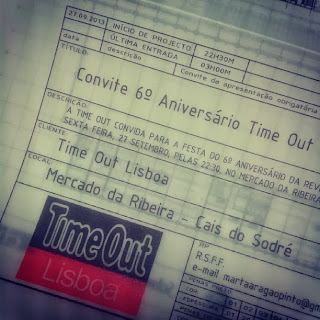 Convite TimeOut 6º aniversário timeout