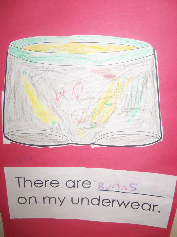 Mrs. Wood's Kindergarten Class Big Underwear Day!