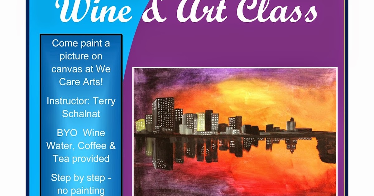 We Care Arts Wine and Art Class