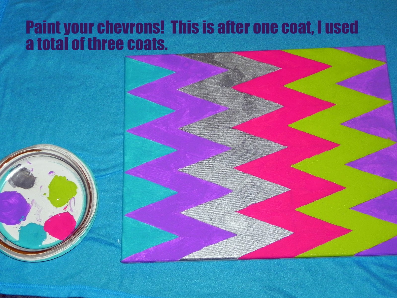 Smart n Snazzy DIY My Christmas Tree Inspired Chevron Paintings