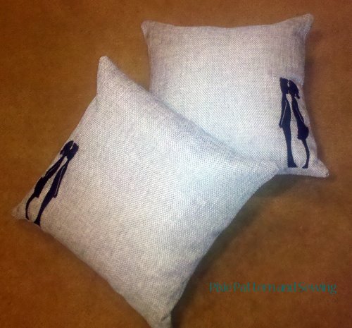 look at these sweet pillows i stumbled upon norafleming pillow sewing patterns 500x465 Just A Little Kiss Boy and Girl Kissing Silhouette Valentine%27s Day Wedding Present Pillow Case Cover with Zipper Love Pixie Pattern Sewing Pillows Pillow Sewing Patterns