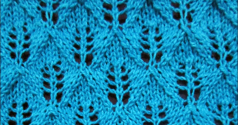 Lace Knitting Pattern 16: Fern Lace Stitch - Knitting Unlimited