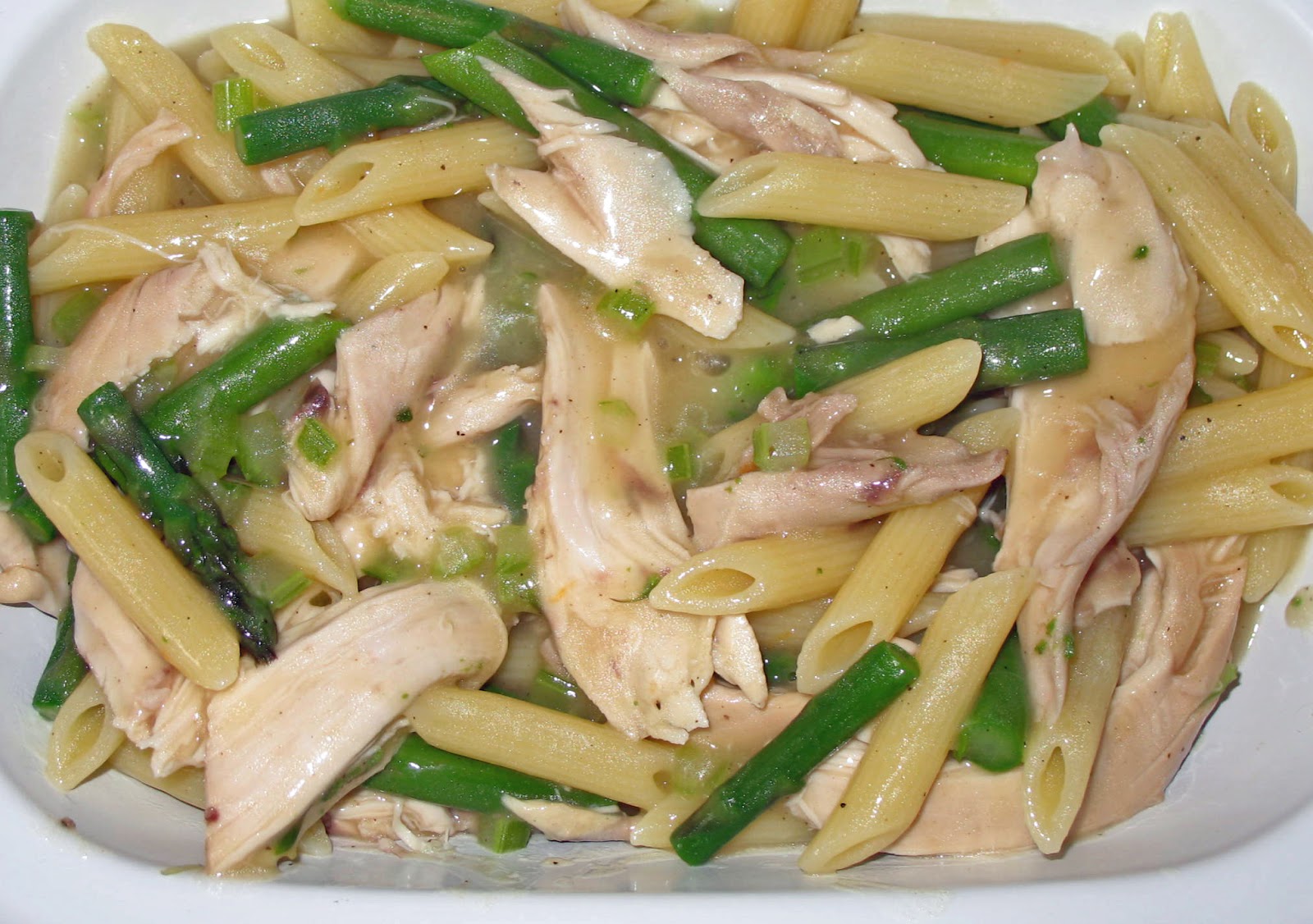 The Happy Housewife Chicken & Asparagus Pasta Bake