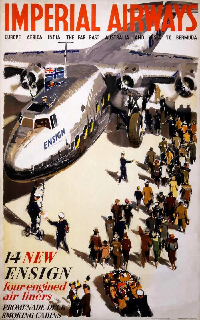 Vintage British Aviation Posters, ca. 1920s-1930s ~ vintage everyday