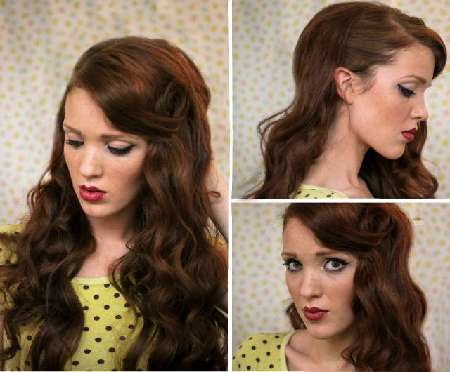 The Freckled Fox: Sweetheart Hair Week: Tutorial #1 - Classic Bombshell