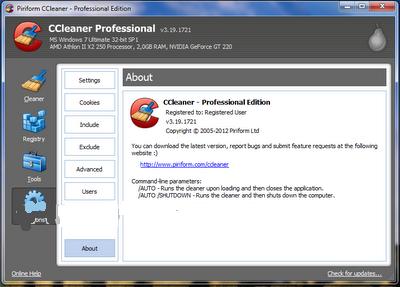 Ccleaner Professional