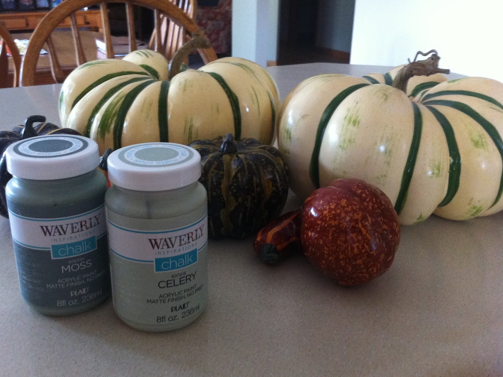 Just Another Hang Up Chalk Painted Pumpkins...