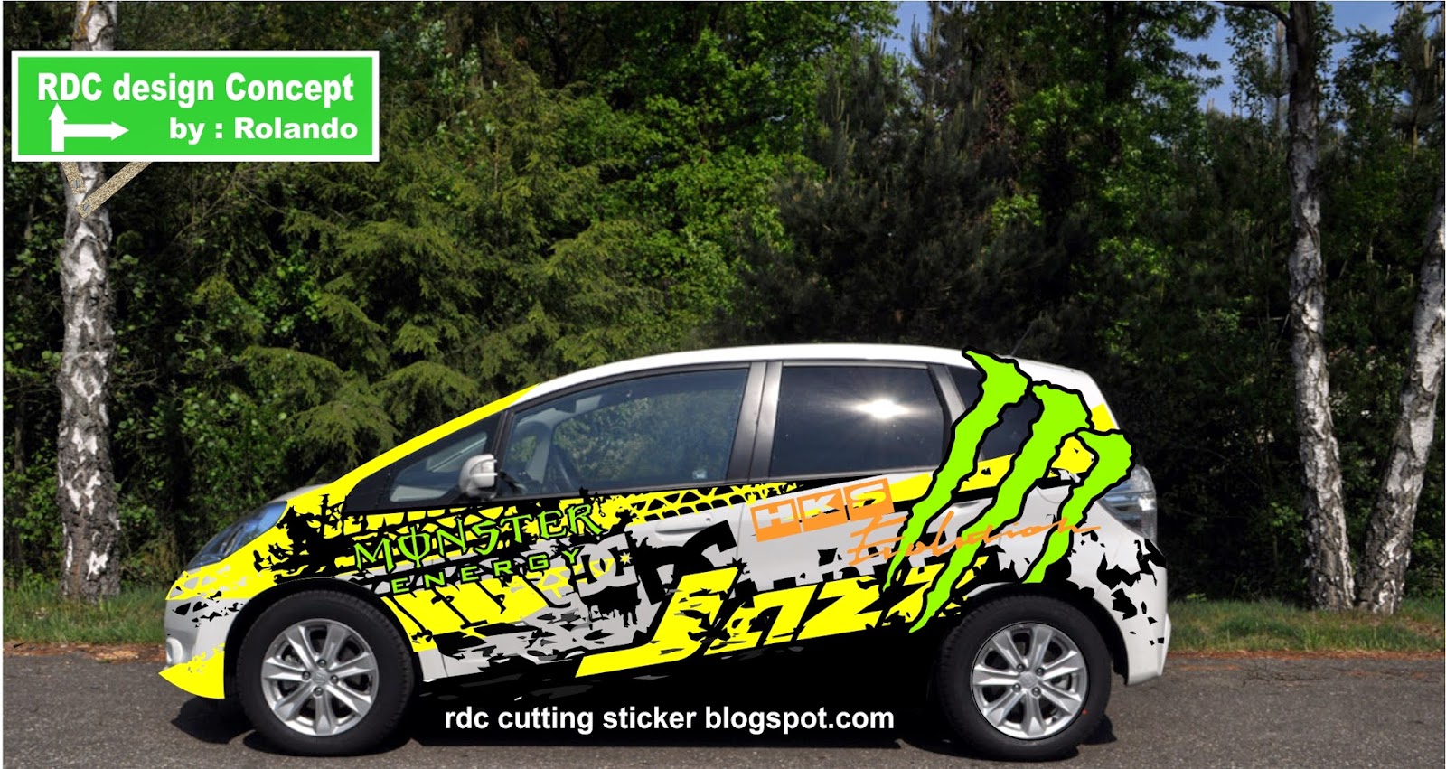 RDC Cutting Sticker Honda Jazz Modifikasi Sticker