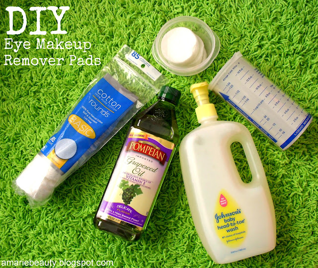 amariebeauty DIY Eye Makeup Remover Pads