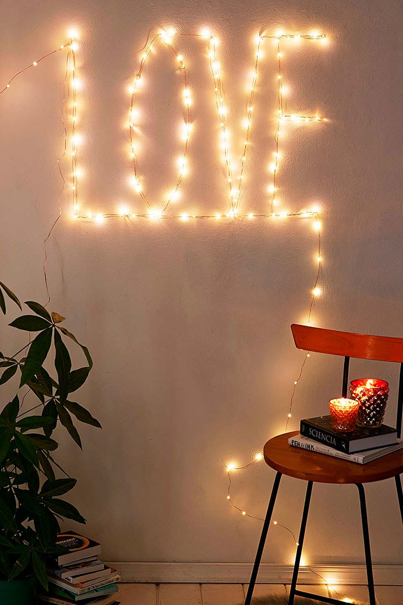 ideas para decorar con las luces de navidad