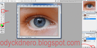 Merubah Warna Mata Menjadi hijau Dengan PhotoShop