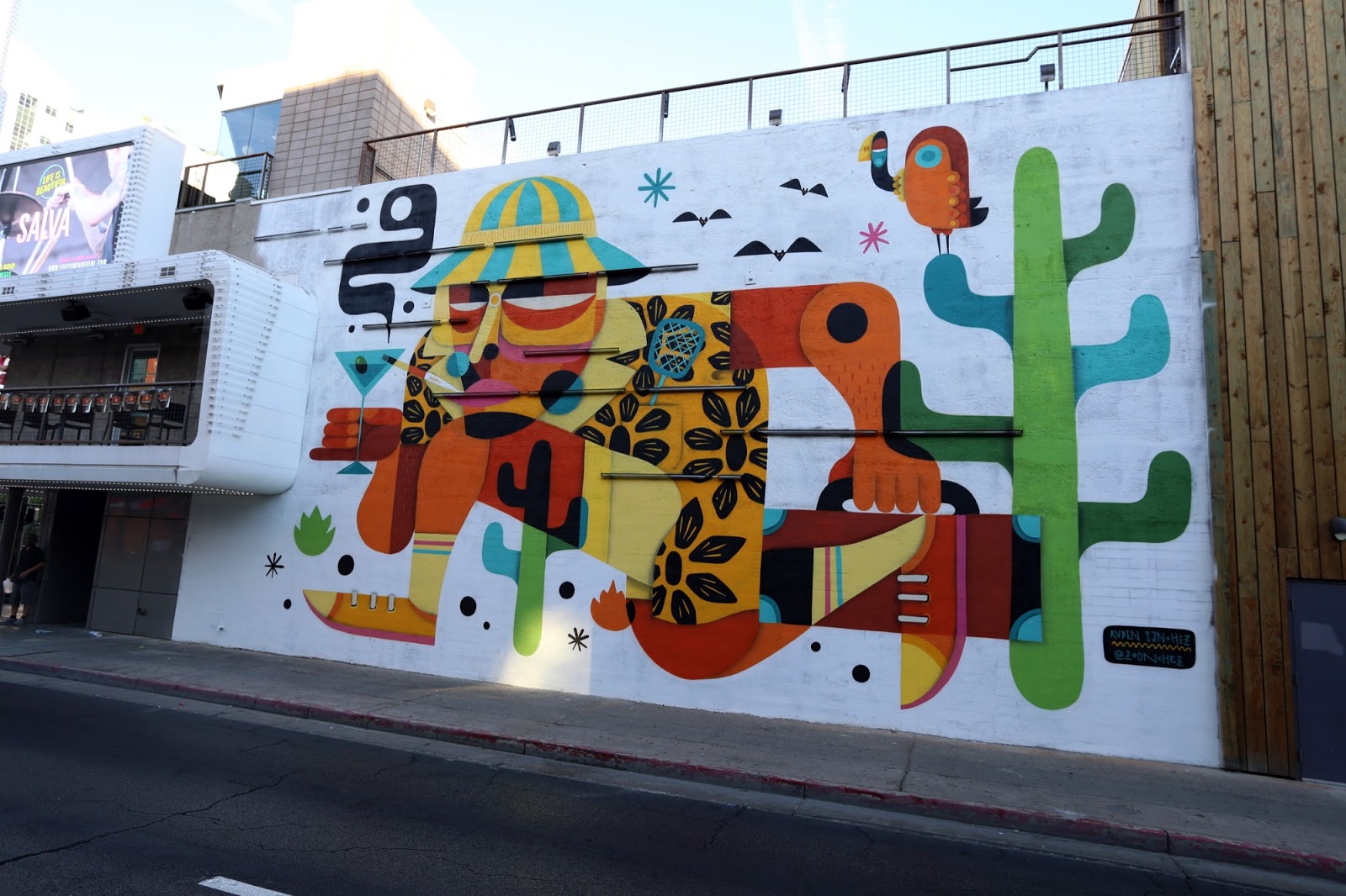 Life Is Beautiful '15 Ruben Sanchez unveils a new mural in Downtown