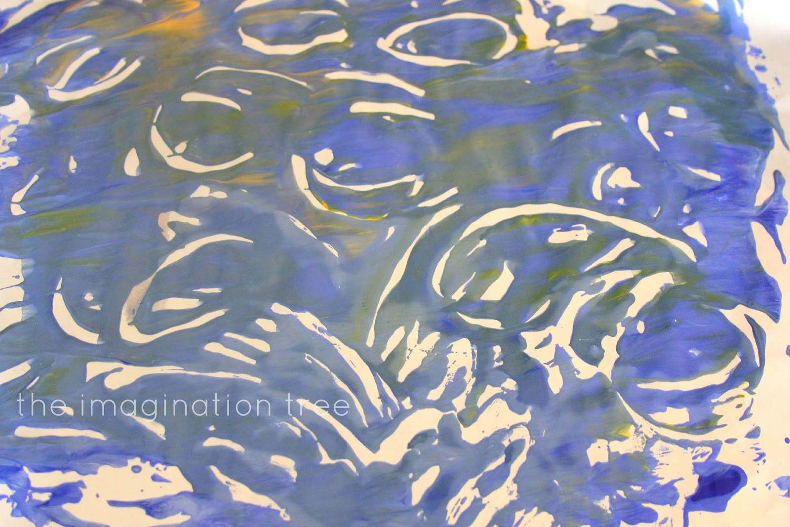 Van Gogh Style Finger Paint Printing The Imagination Tree