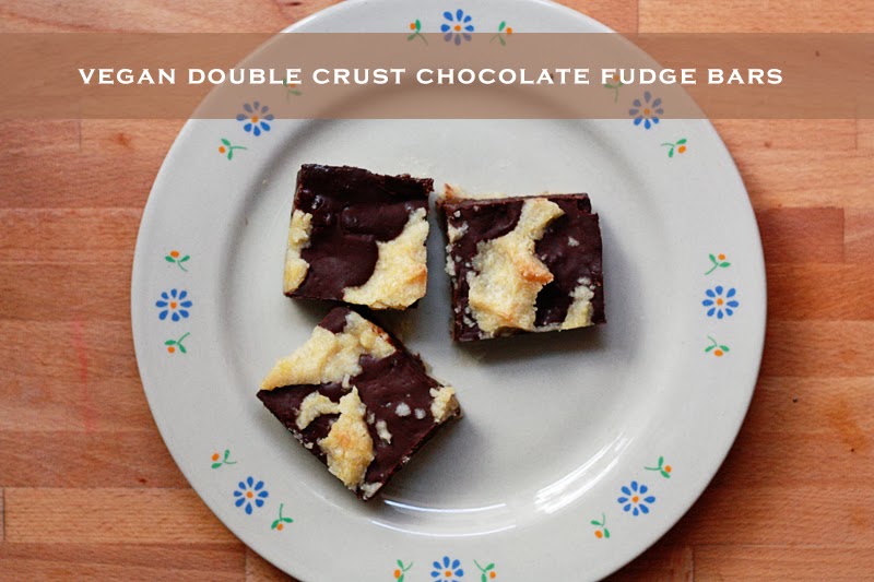 Tigerlilly Quinn Vegan DoubleCrust Chocolate Fudge Bars