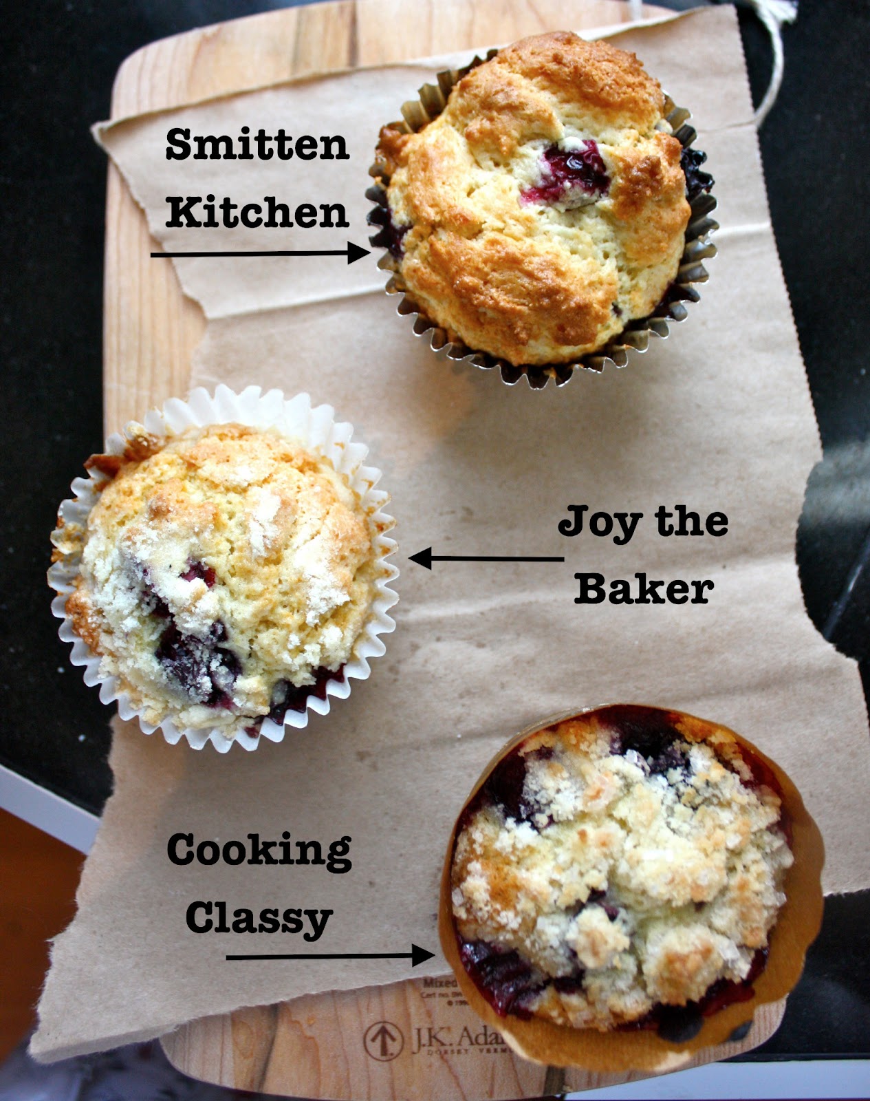 recipe showdown blueberry muffins Cannella Vita