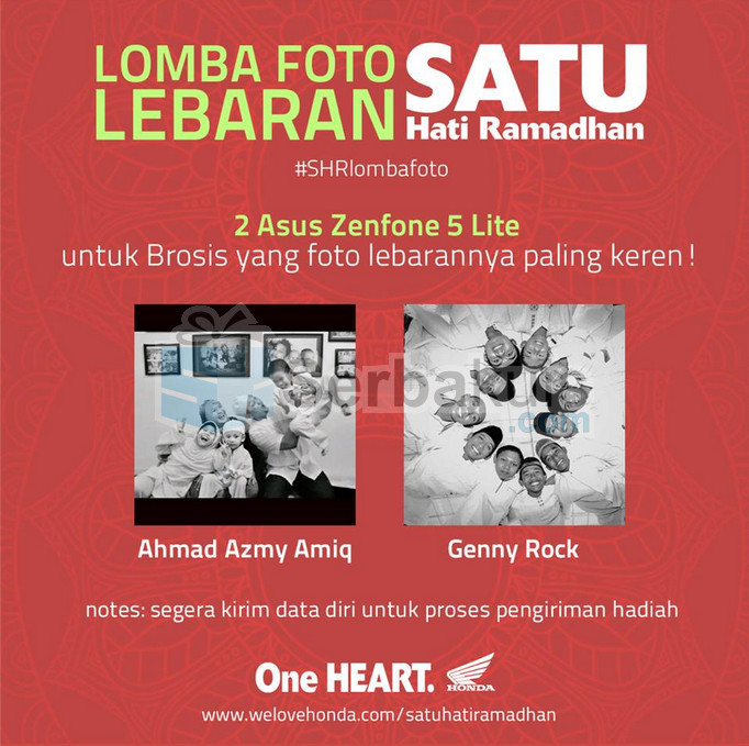 Pemenang Kontes Foto Lebaran Satu Hati Ramadhan Pemenang Kontes Foto Lebaran Satu Hati Ramadhan