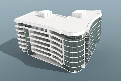 3D модель жилого дома.