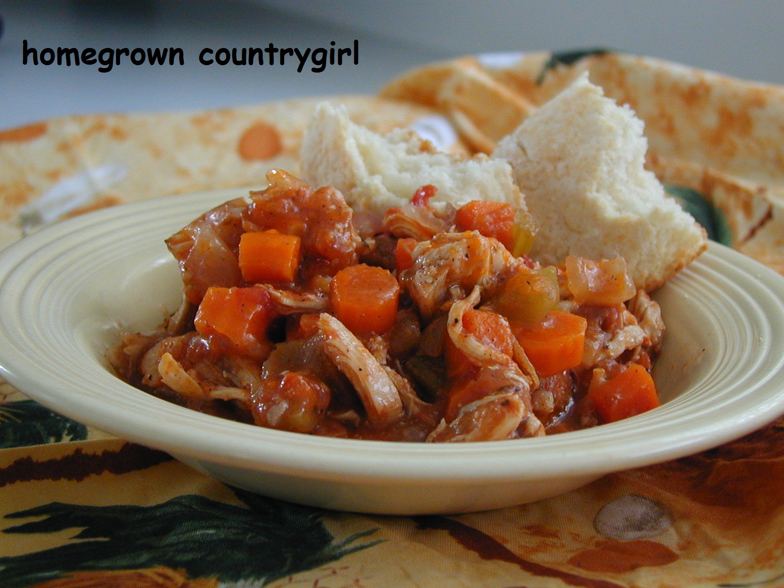 homegrown countrygirl Stovetop Tomato Chicken Stew