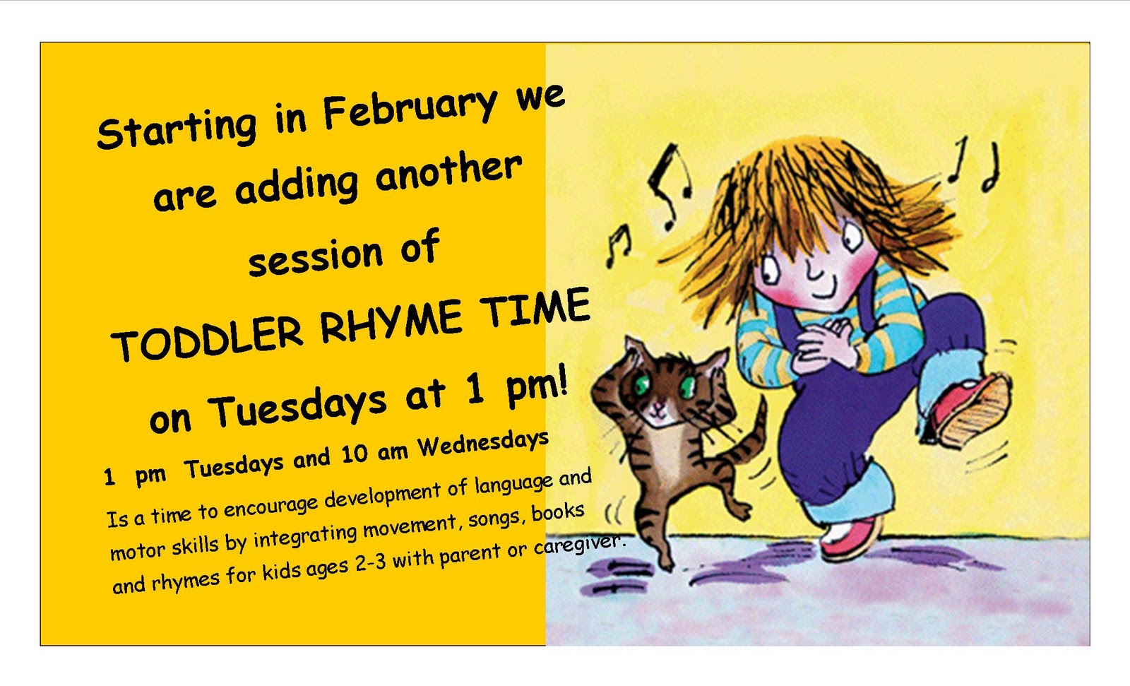 Northfield Public Library Additional Toddler Rhyme Time!