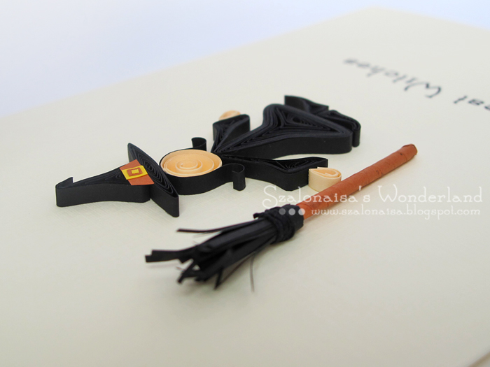 Quilled handmade cards Szalonaisa's Wonderland Quilling Best Witches