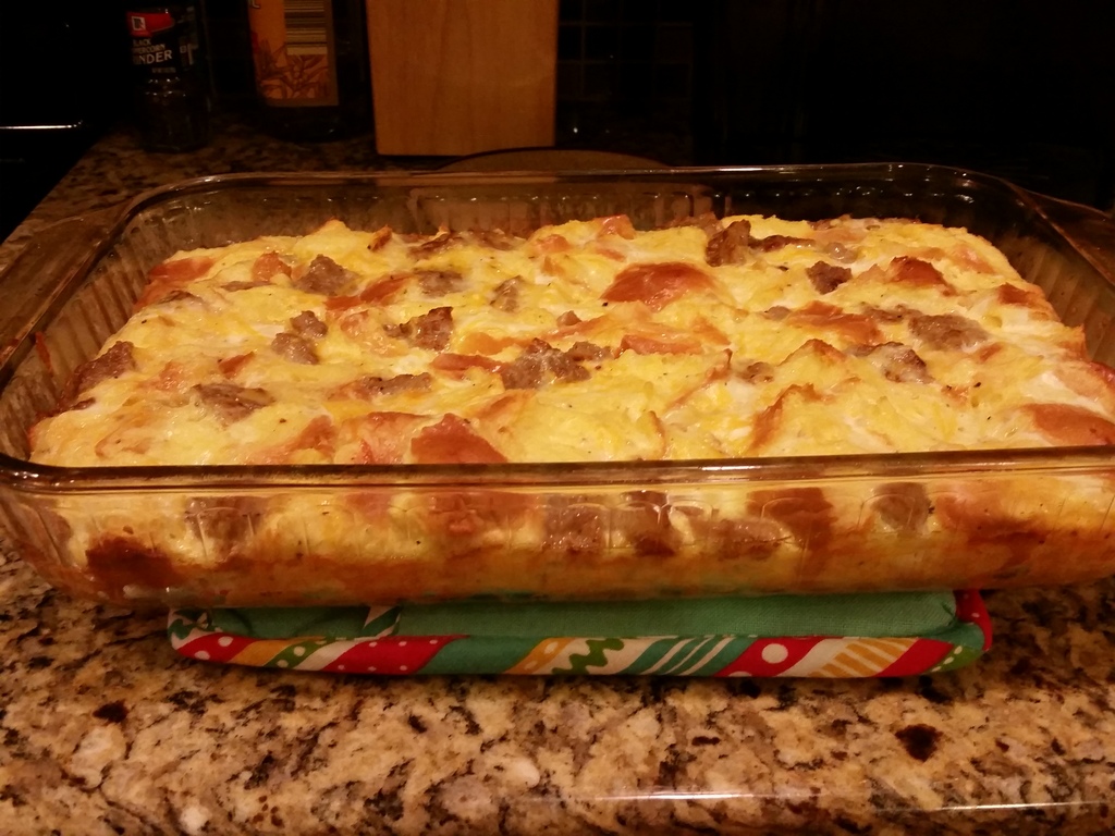 {creative cents} Savory Breakfast Casserole