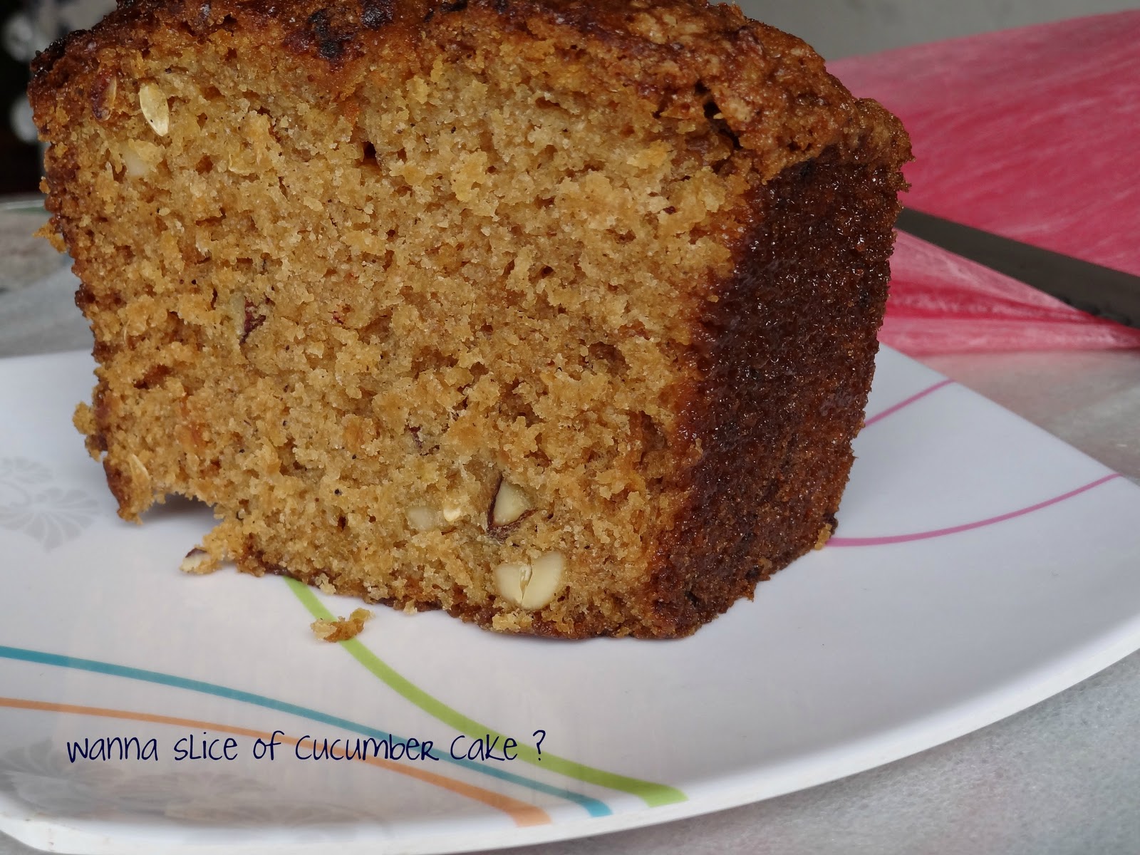 BON APPETIT Cucumber Cake Fresh from the Oven