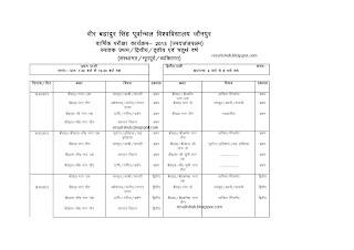 VBSPU Jaunpur 2013 Exam Timetable BA, BCOM, BSc, - www.vbspu.ac.in