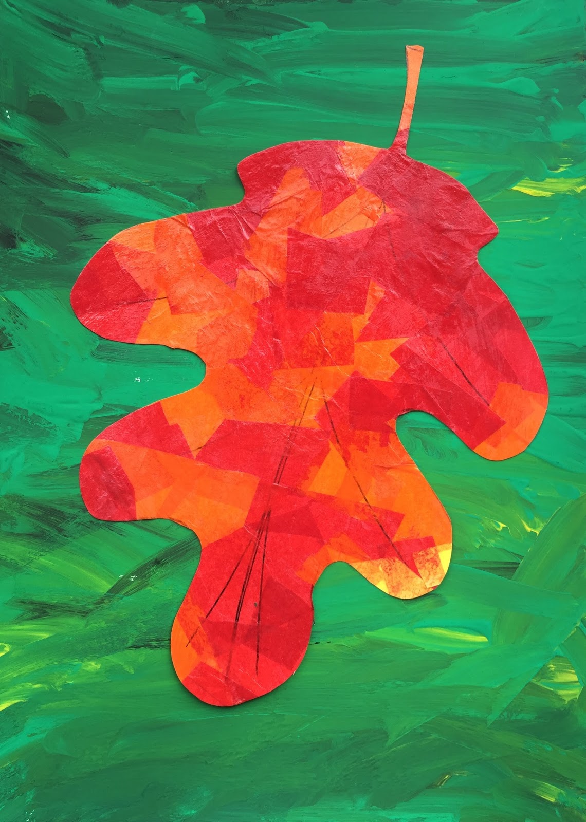 Herbstbild: Blätterpracht – Klassenkunst