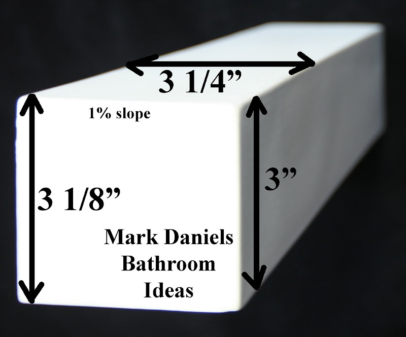 square box 3 x3 x 12 box design a modern feel for your bathtub or title=