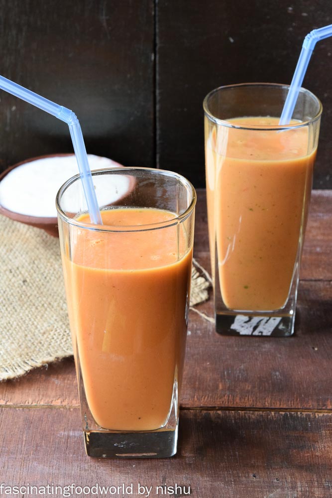 fascinatingfoodworld Papaya smoothie