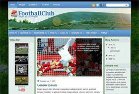 Football Club Blogger Template