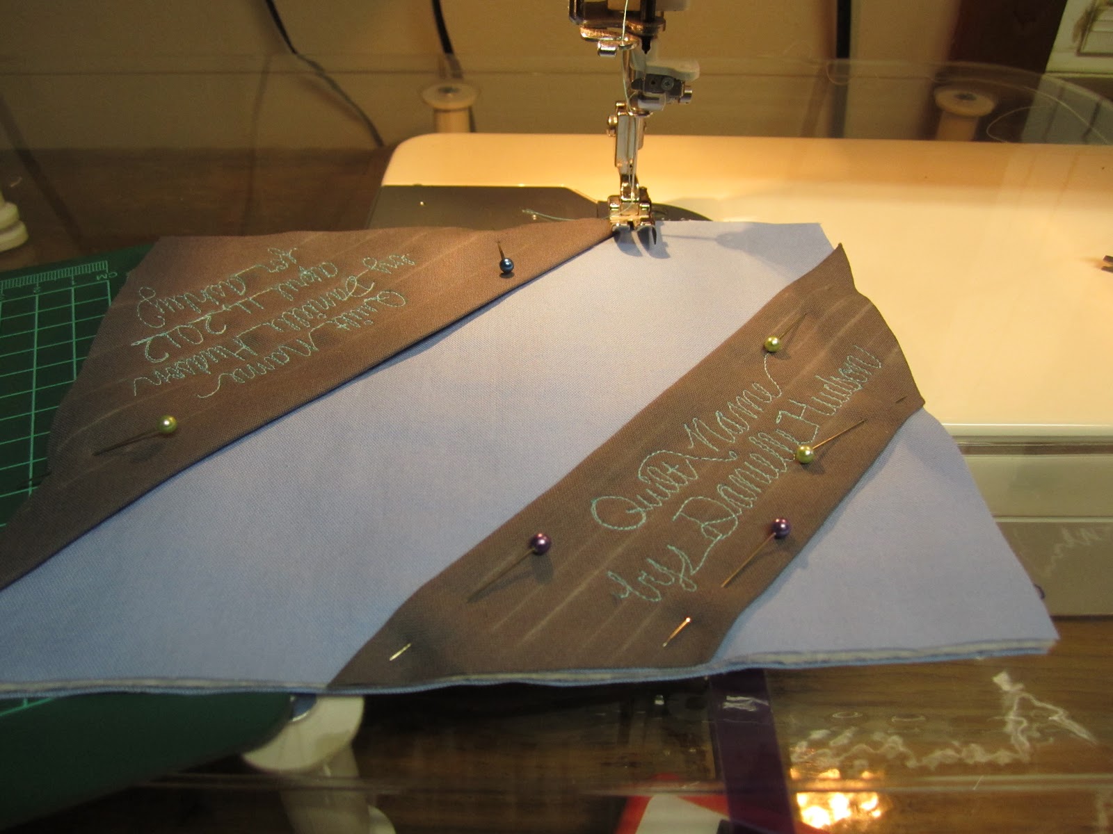 FRESH OFF THE SPOOL Corner Quilt Label Tutorial