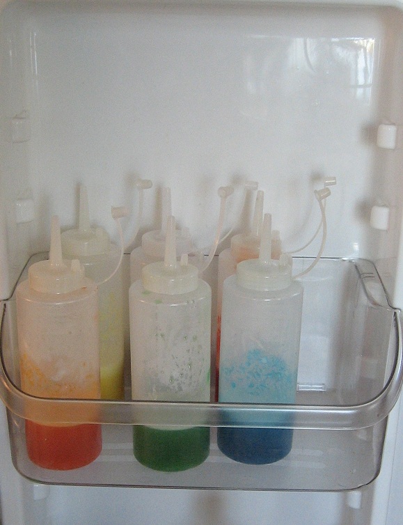 Almost Unschoolers Summer Fun Day 13 Gummy Creations Painting With