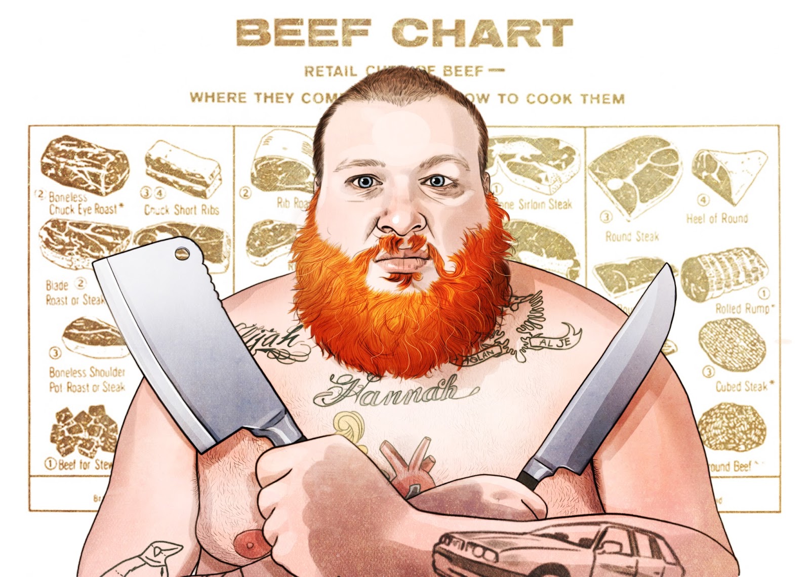 Will draw For Food action bronson