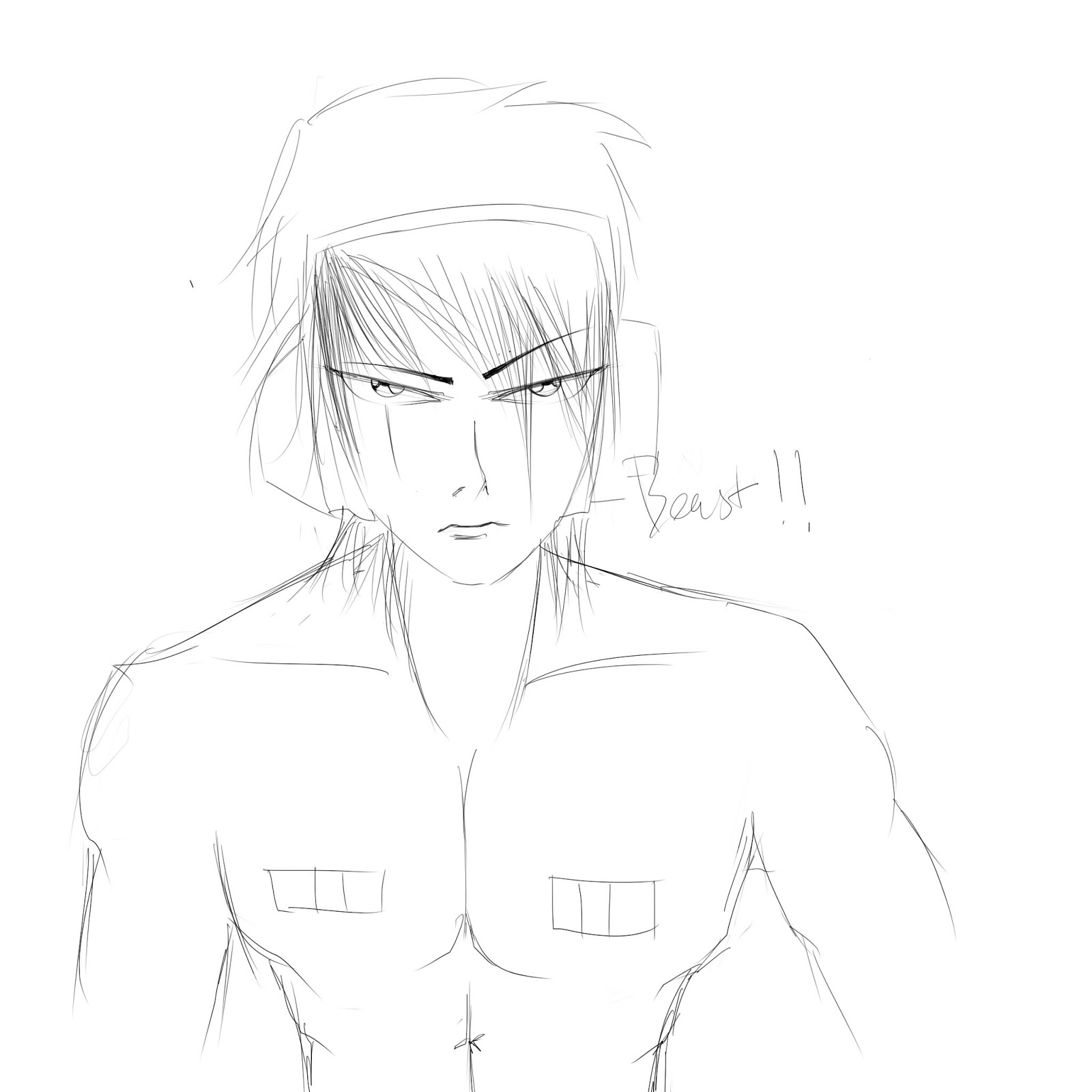 Tutorial Drawing Stylish Hair EMO BOY"Z On Paint Tool sai, Style By Meh ;)